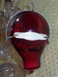 Vintage Shur-Stop glass grenade fire extinguisher 