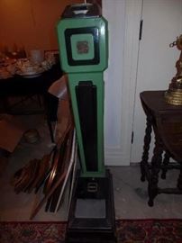 1906 Vintage Loboy Penny Scale  Green Personal Weight 