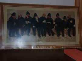 Vintage Carling's metal sign