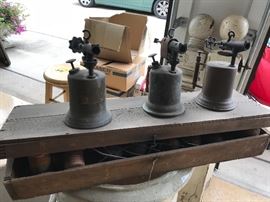 Vintage gas brass blowtorch 