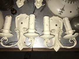 2 matching Vintage wall  lights