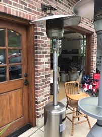 1 of 2 outdoor patio gas heaters 