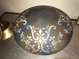 Another stunning vintage light glass globe 