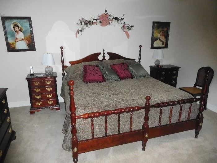 Top quality Sumter solid wood bedroom set