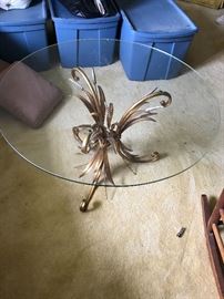 Another round glass table