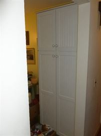 Huge white cabinet...great storage!