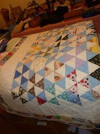 Twin hand-stitched quilt..beautiful!