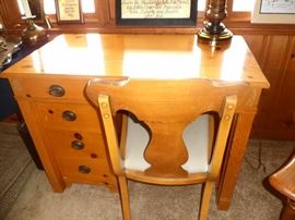 This desk slides open into a table