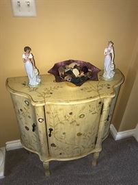 FLORAL PAINTED CABINET