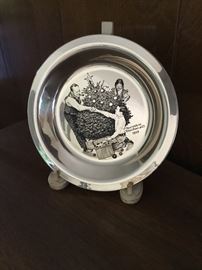Franklin Mint  Norman Rockwell “Trimming the Tree”. Sterling silver 