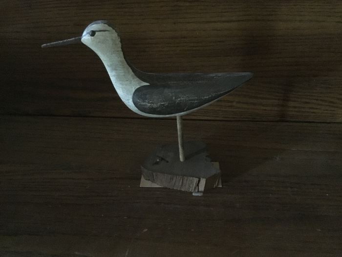 Vintage Will Kirkpatrick WEK shore bird carved decoy 