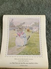 Beatrix Potter poster.                                                                        The Tale of the Pie and the Patty-Pan.                                        19”x15”.  Frederick Warne & CO 1989 