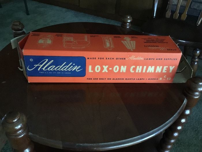 Aladdin Lox-On Chimney. In original box.  