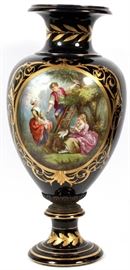 SEVRES QUALITY FRENCH HAND PAINTED PORCELAIN VASE, CIRCA 1900, H 30", DIA 14"
Lot # 2339 