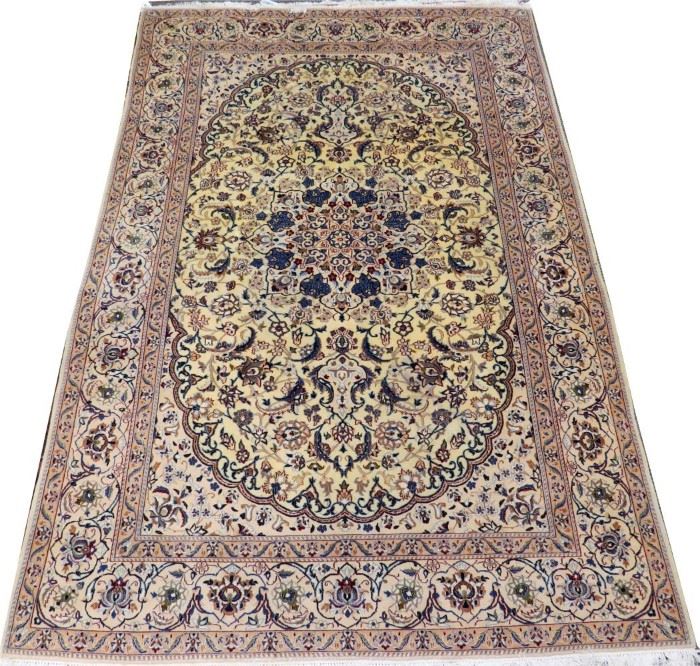 NAIN FLORAL WITH CENTER MEDALLION ORIENTAL RUG W 6'8" L 10'8"
Lot # 2342 