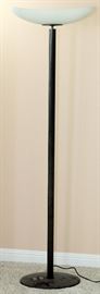 MODERN FROSTED GLASS AND METAL FLOOR LAMP, H 76 1/2", W 22 1/2"
Lot # 1192 