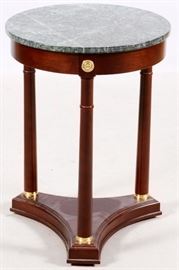 MARBLE TOP STAND, H 25", D 18"
Lot # 1296 