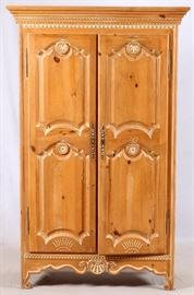 SPANISH COLONIAL STYLE CABINET, H 85", W 53", D 24"
Lot # 0180 
