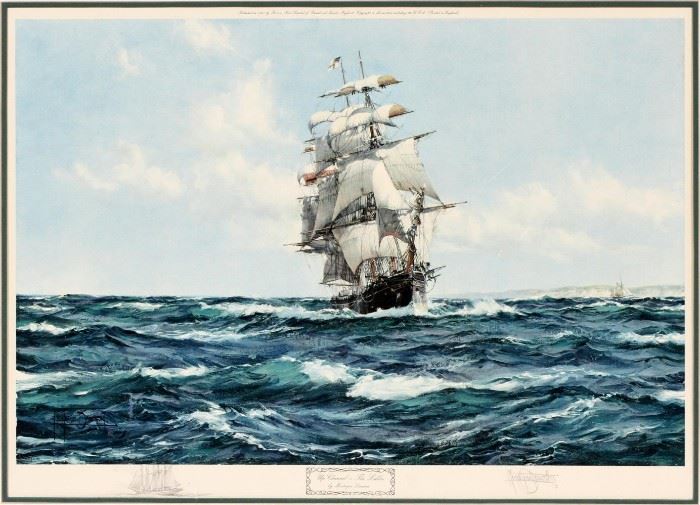 MONTAGUE DAWSON, SIGNED, COLOR LITHOGRAPH 22" X 31" "UP CHANNEL- THE LAHLOO"
Lot # 0341 