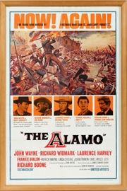 JOHN WAYNE, MOVIE LOBBY POSTER, 1967, H 41", W 27", "THE ALAMO"
Lot # 0380 