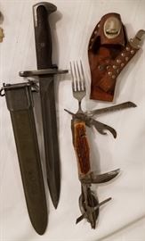 Bayonnet and Stellar Pocket Knife