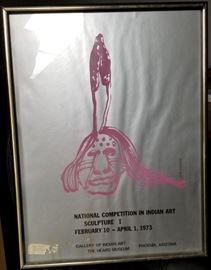 Vintage Poster 1973 Indian Art Competition