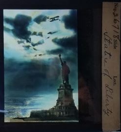 Statue of Liberty Colored Glass Slide