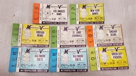 1960s Minnesota Viking Game Tickets