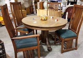 Claw Foot Table and Mission Dining Chairs