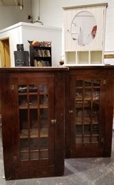 Mission Prairie Glass Front Cabinets