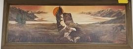 Signed Oil Painted NW Eagle