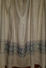 Vintage Smocked Curtain Panels