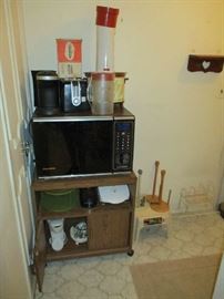 MICROWAVE CART, MICROWAVE, SMALL KITCHEN APPLIANCES