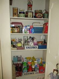 TINS, TOILETRIES, CLEANING