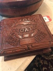 Lot 12A: Carved Cigar Box