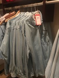 Lot 74: 11 Noddin Down Saloon Chambray Shirts, Size L