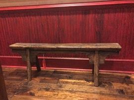 Lot 86: Primative Style Bench