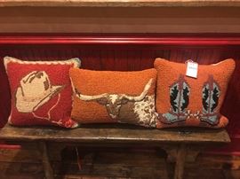 Lot 87: Three Western Themed Pillows