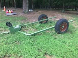 Lot 85E: Green Portable Livestock Stand Trailer (Photo 1 of 2)