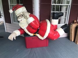 Lot 103A: Life Size Plastic Santa