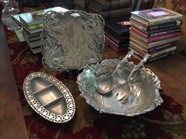 Lot 112A: 3 Pcs Country Themed Pewter Inc. Arthur Court