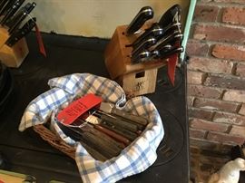 Lot 137: Henckels Knife Set with Additional Steak Knives