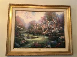 Lot 148: "Gardens Beyond Spring Gate" Thomas Kinkade Giclee
