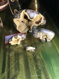 Lot 197: 4 Carved Stone Animals