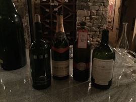 Lot 226: Lot of 4 Large Wine/Champagne Bottles