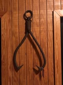 Lot 240: Iron Hay Tongs