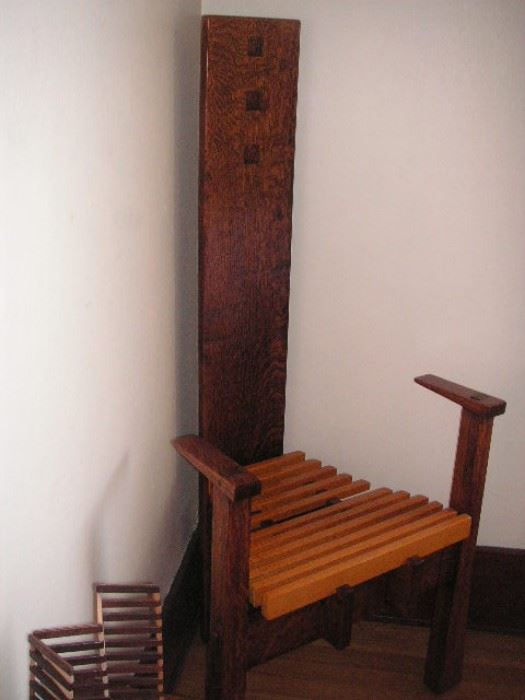 MacIntosh chair and side table