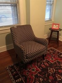 Patterned upholstered chair from Room & Board