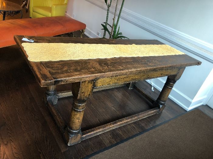 antique farm table