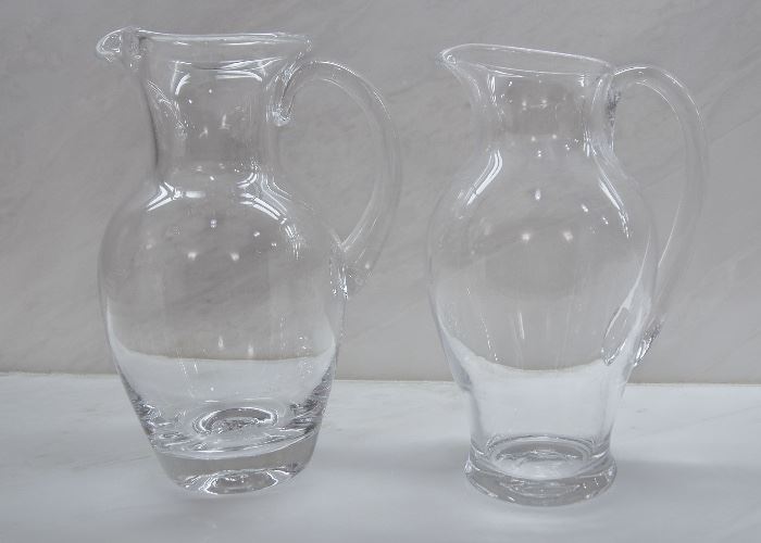 Jensen glass pitchers